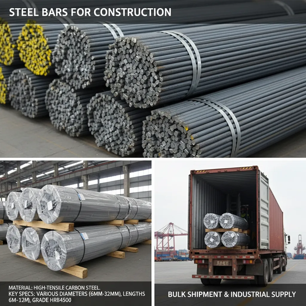 High strength steel bars for construction manufacturer