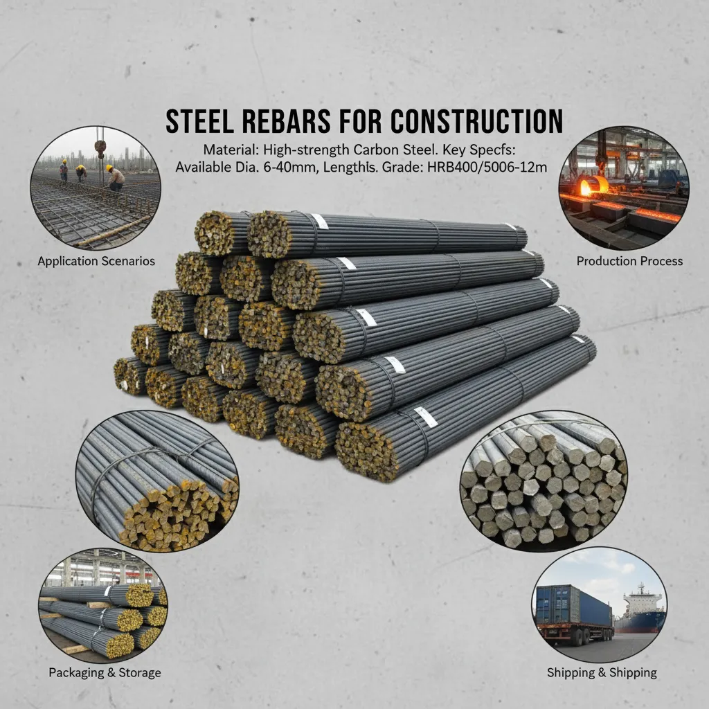 Custom length steel bars for construction supplier