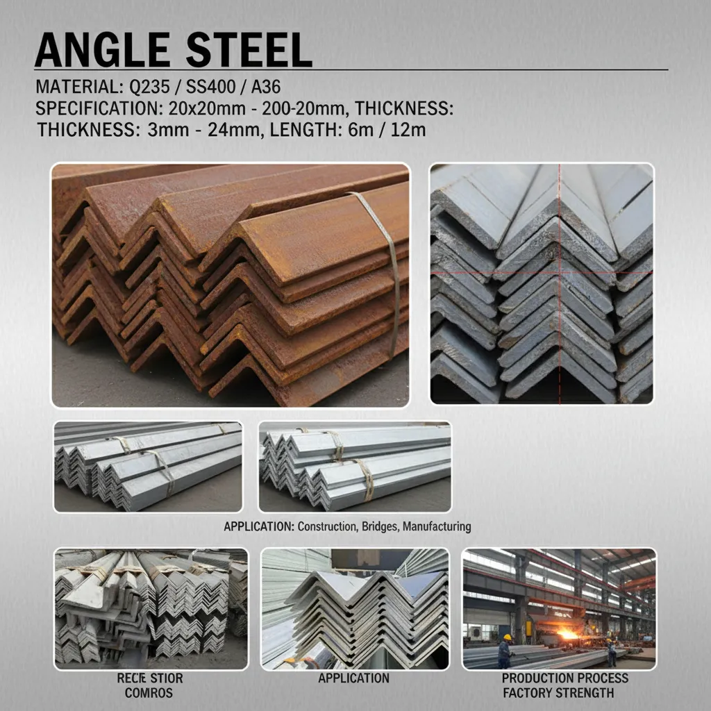 Structural steel angles for building supplier