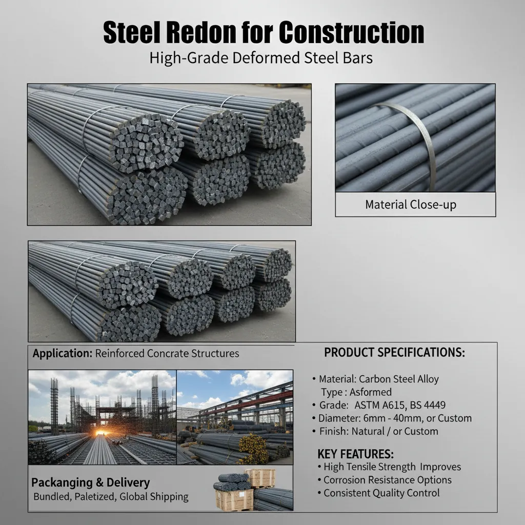 High strength steel bars for construction supplier