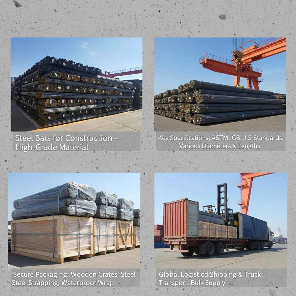 Steel bars for construction manufacturer