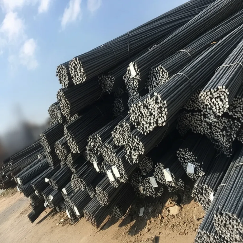 Steel round bars for construction