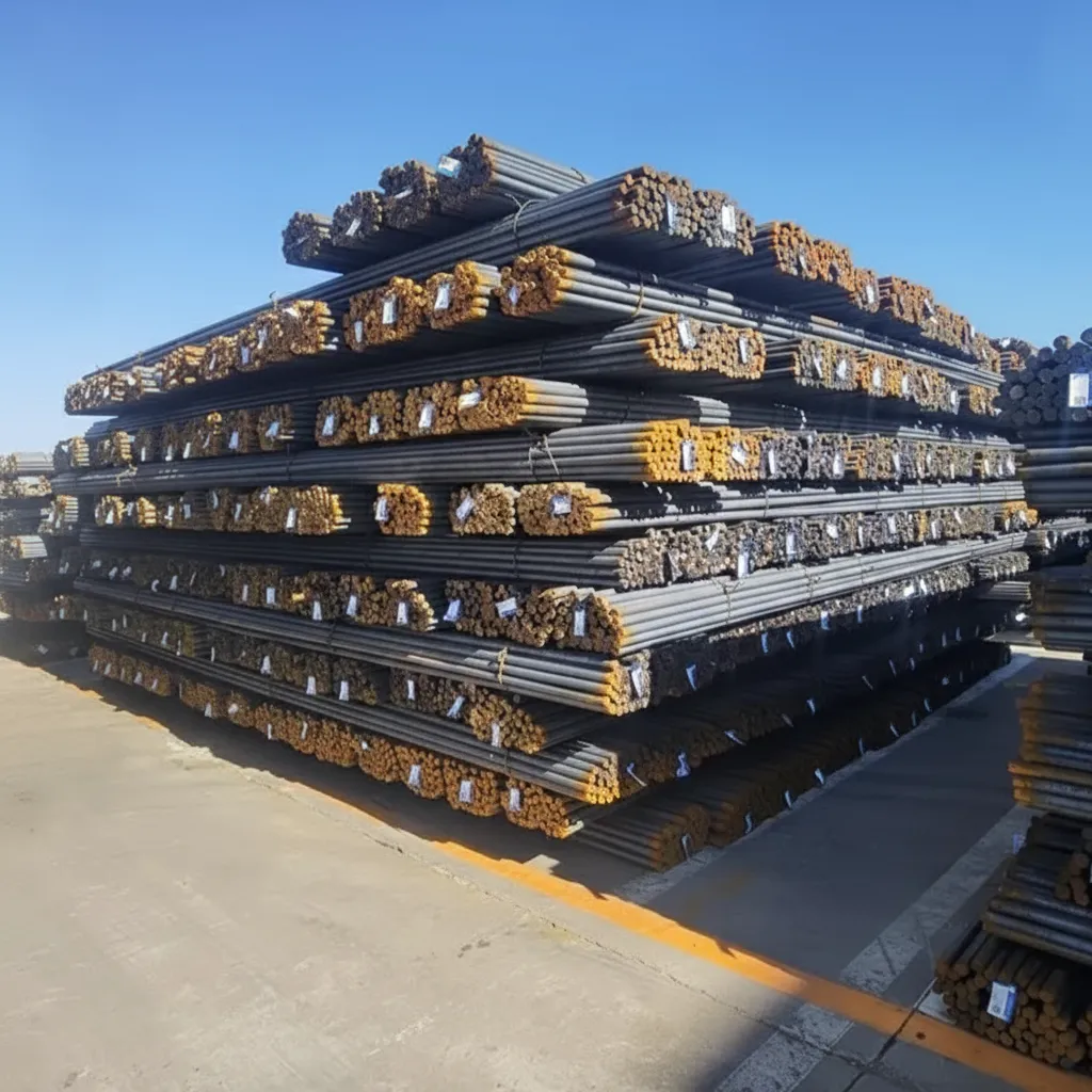 Deformed steel bars for construction image thumbnail