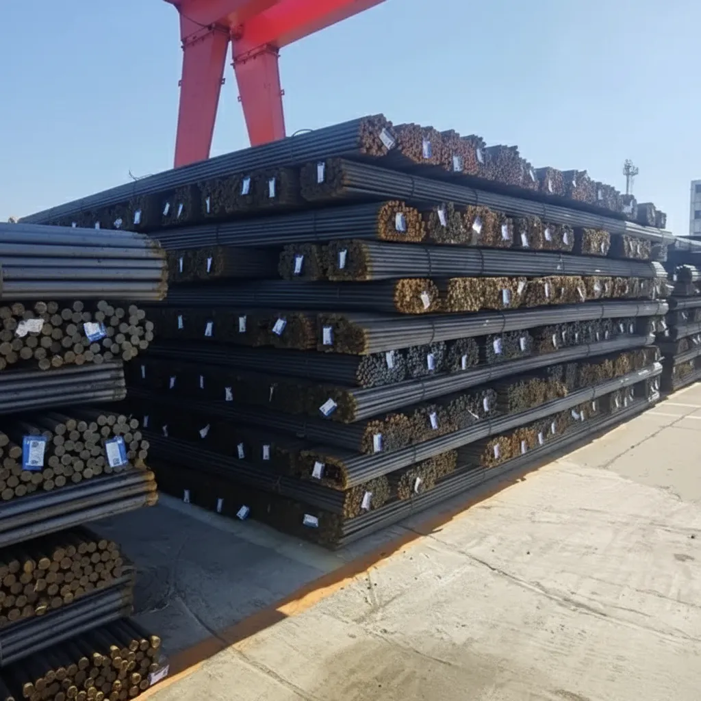 Deformed steel bars for construction image thumbnail
