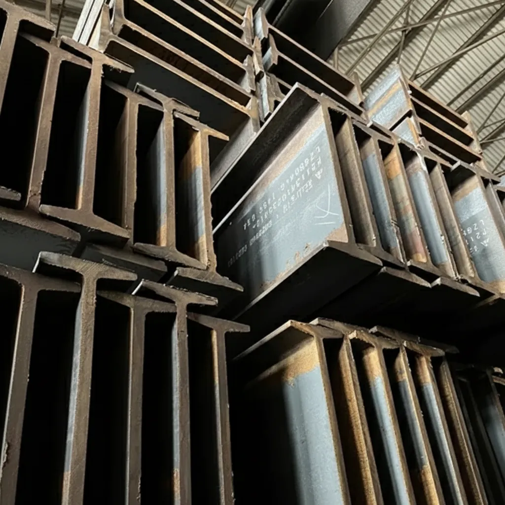 Structural steel i-beams for building image thumbnail