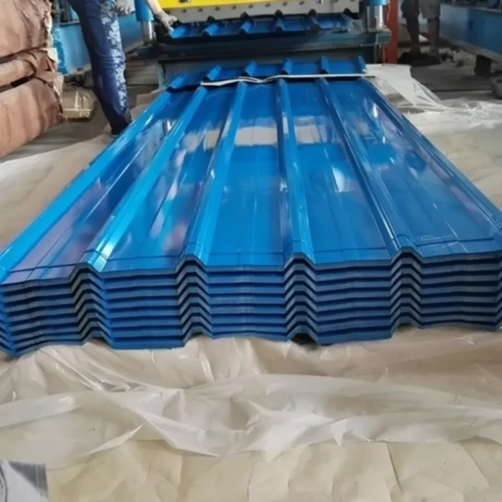 Corrugated steel roofing sheets for construction image thumbnail
