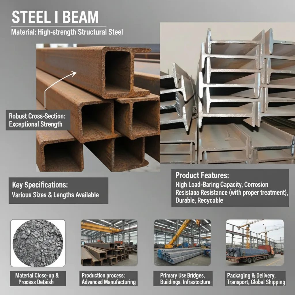 Structural steel i-beams for building supplier