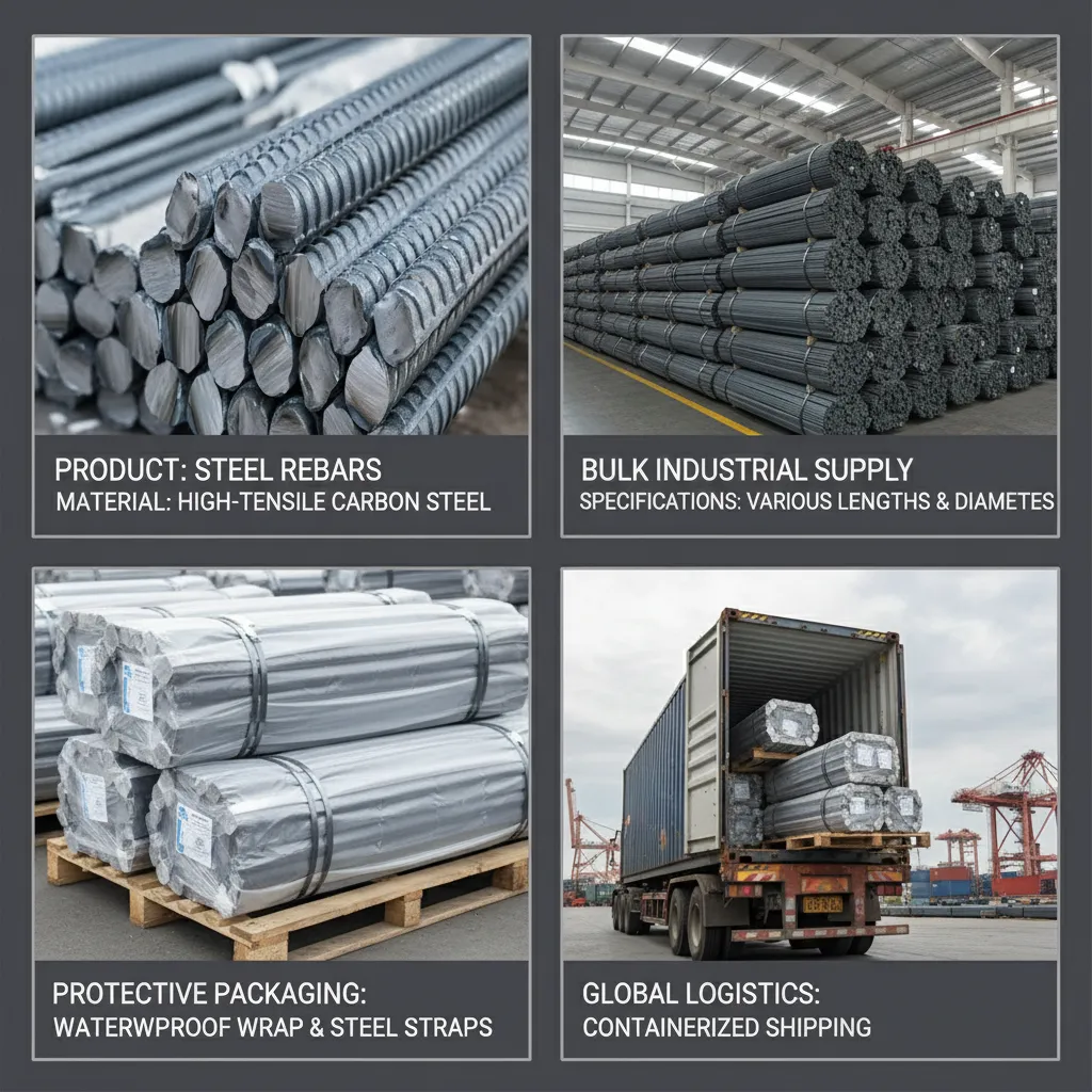 Reinforcing steel bars for construction manufacturer