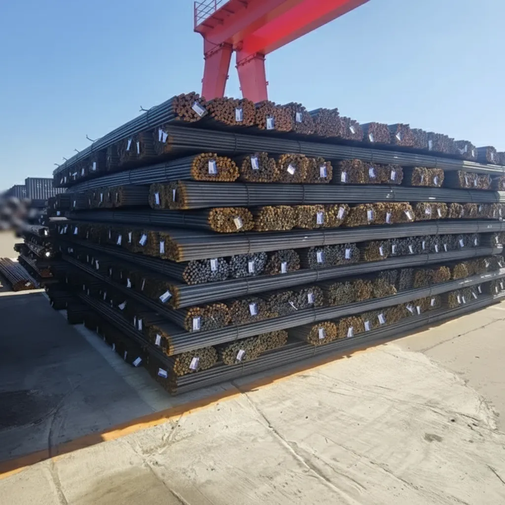 Deformed steel bars for construction image thumbnail