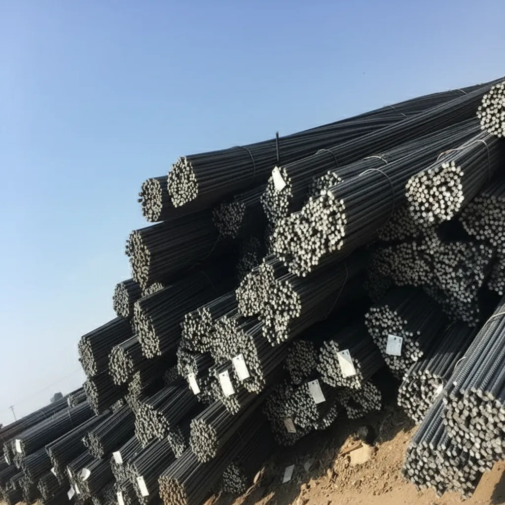 Construction steel rebar bars image thumbnail
