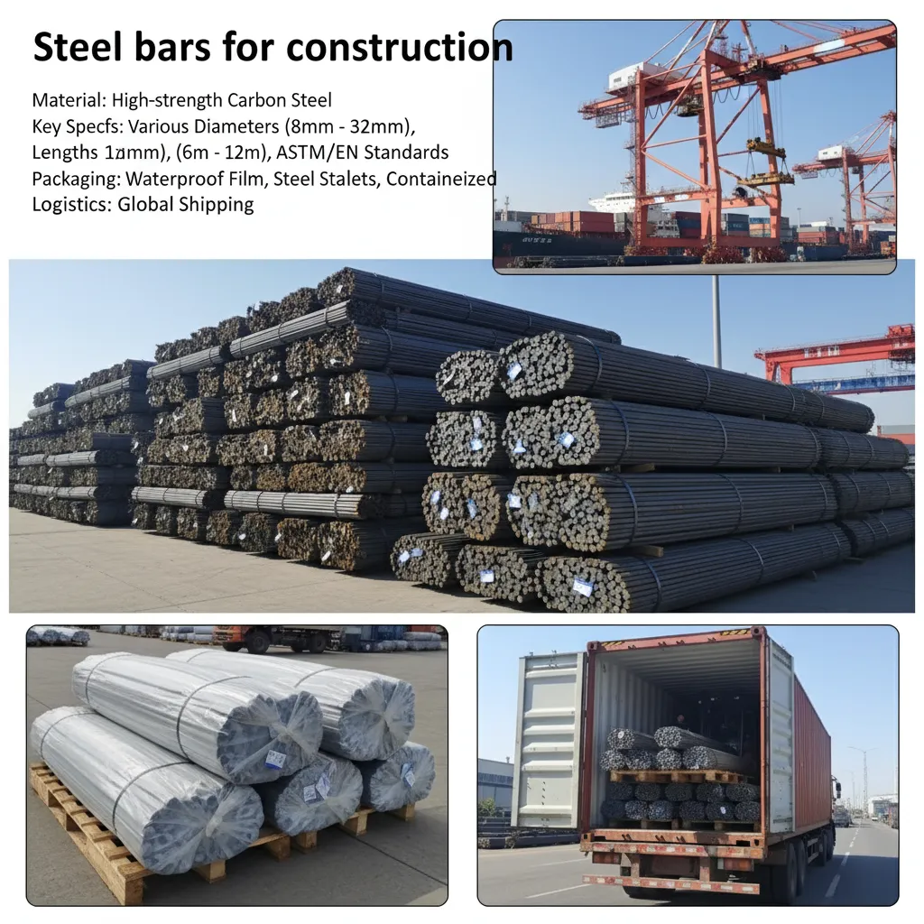 Deformed steel bars for construction manufacturer