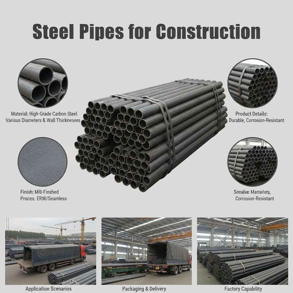 steel pipes for scaffolding construction supplier
