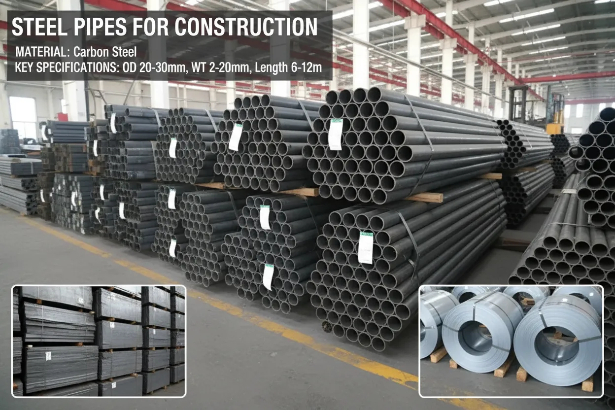 large diameter steel pipe for construction factory