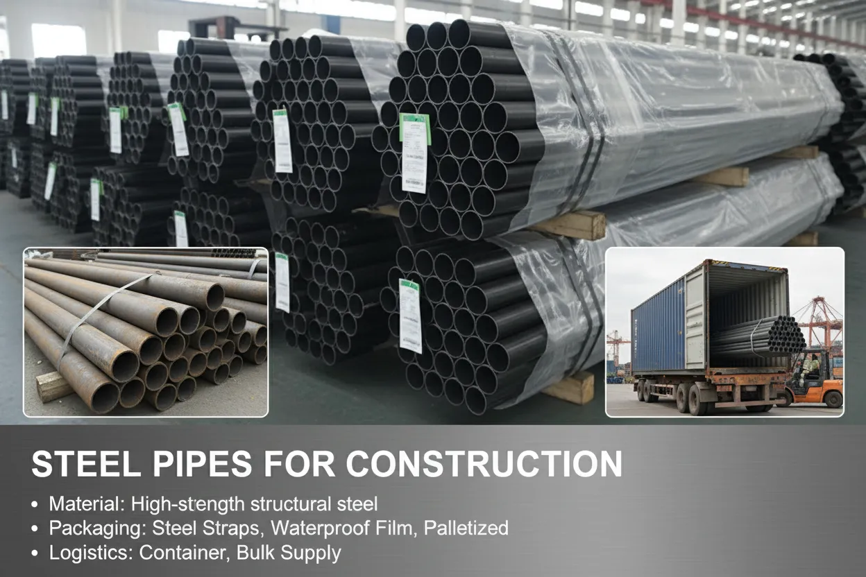 large diameter steel pipe for construction manufacturer