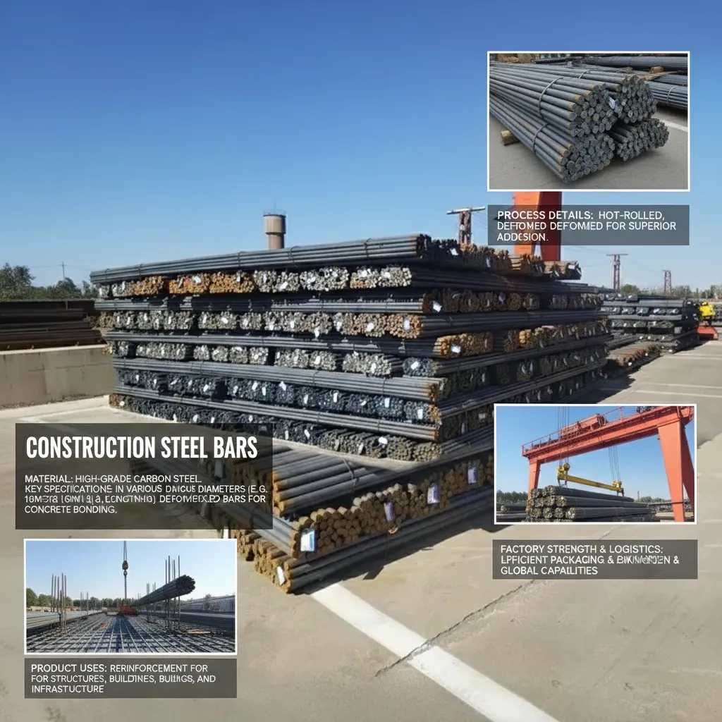 Steel bars for construction supplier