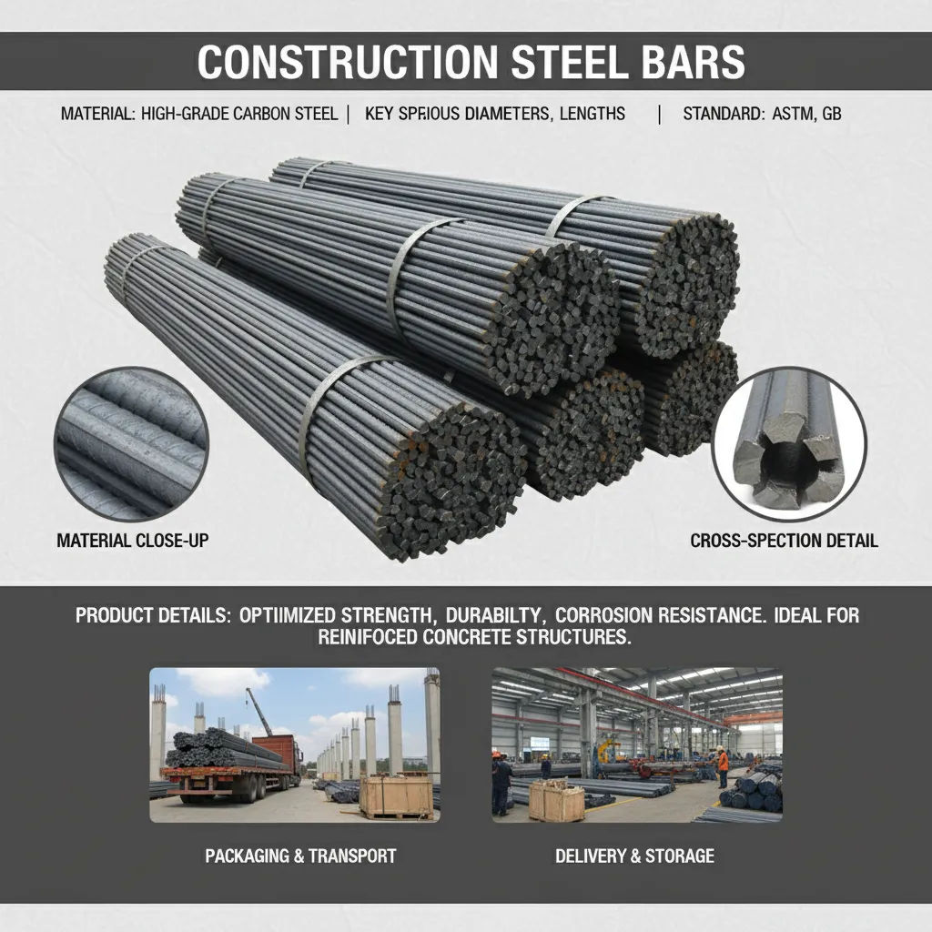 Construction steel rebar bars supplier