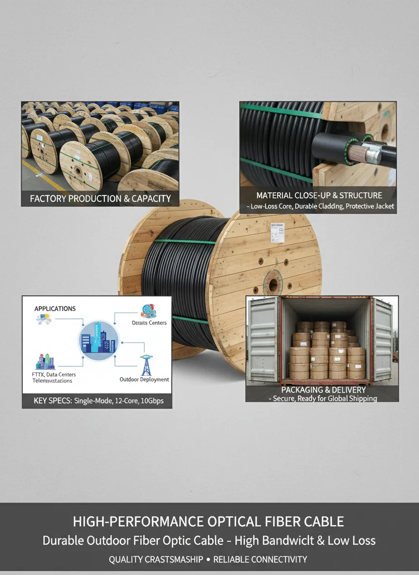 outdoor fiber optic cable for aerial installation supplier