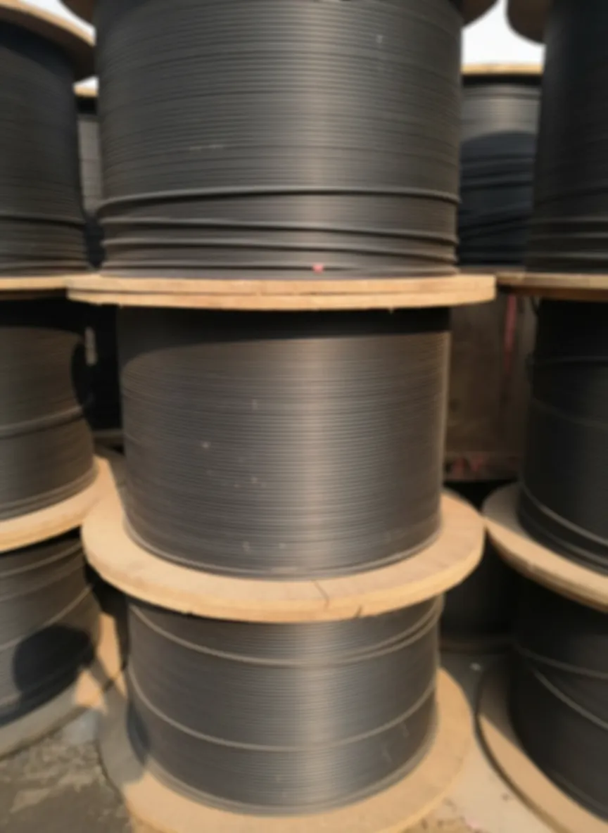 Outdoor fiber optic cable for aerial installation image thumbnail