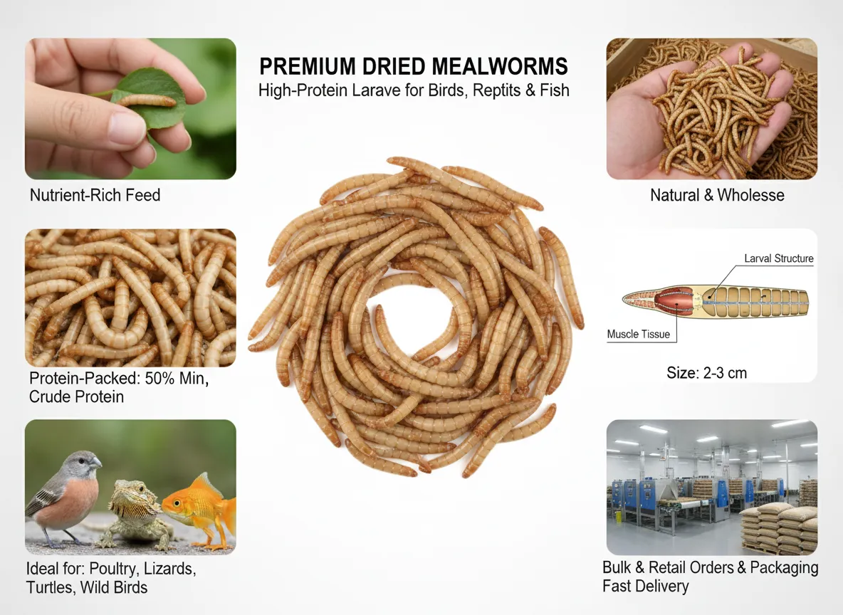 organic mealworms for organic animal feed manufacturer
