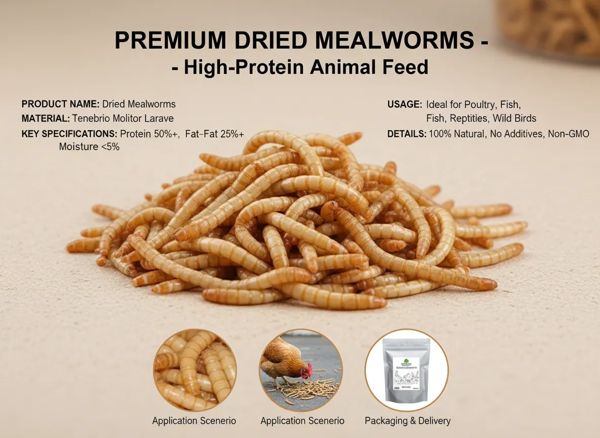 protein worms for pet food manufacturer