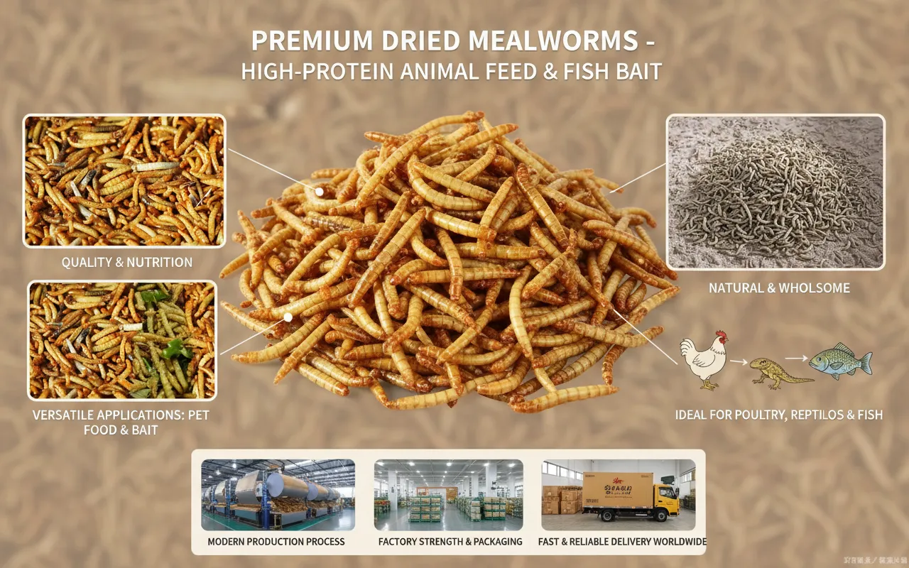 2-3cm dried mealworms wholesale