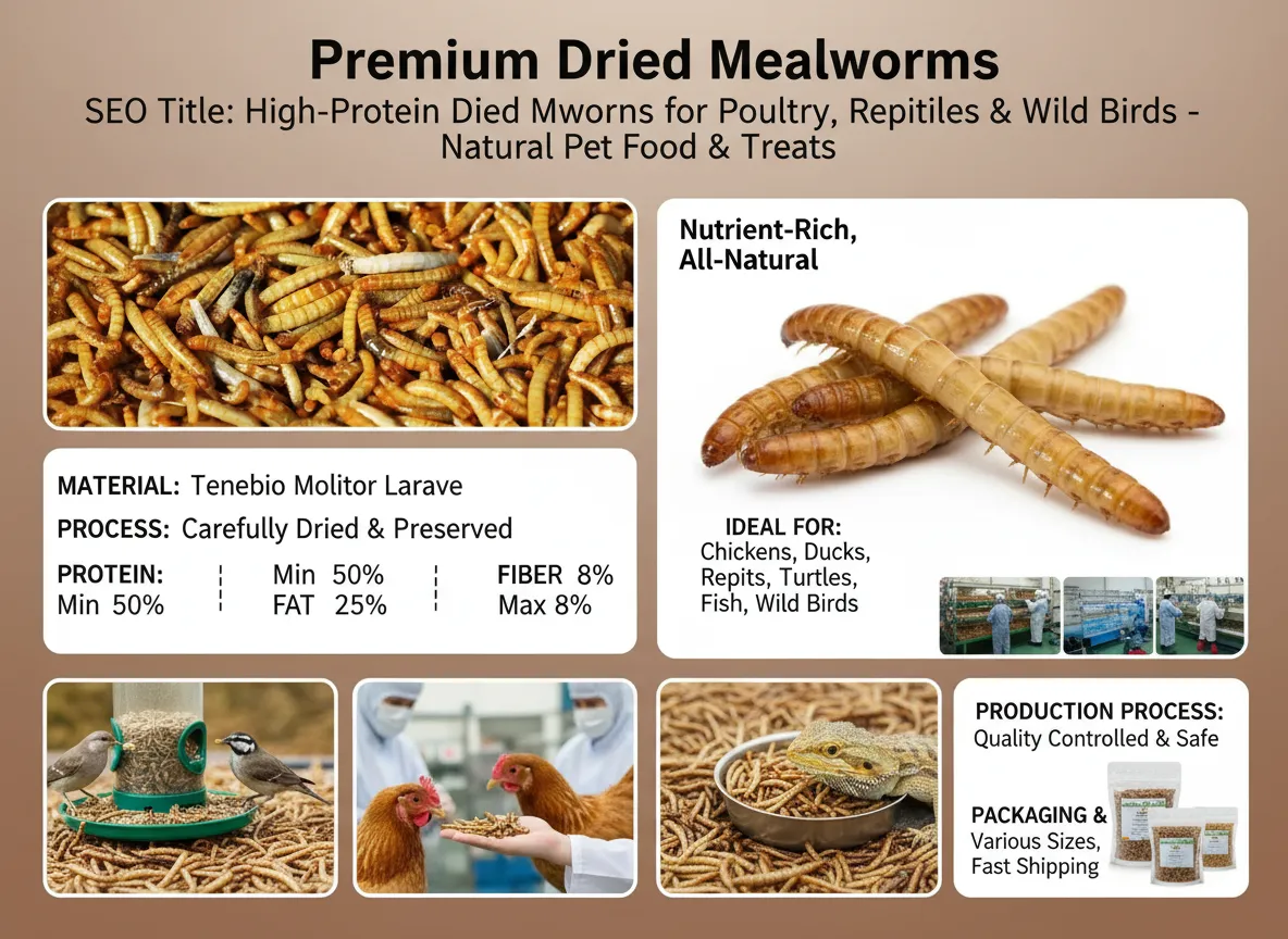 dried mealworms for aquaculture feed wholesale
