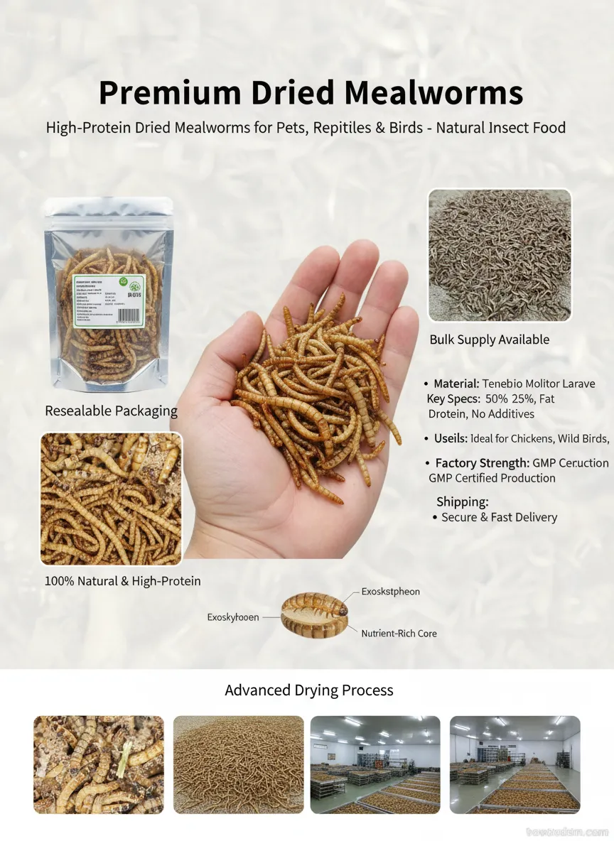 non-GMO organic bulk mealworms factory price