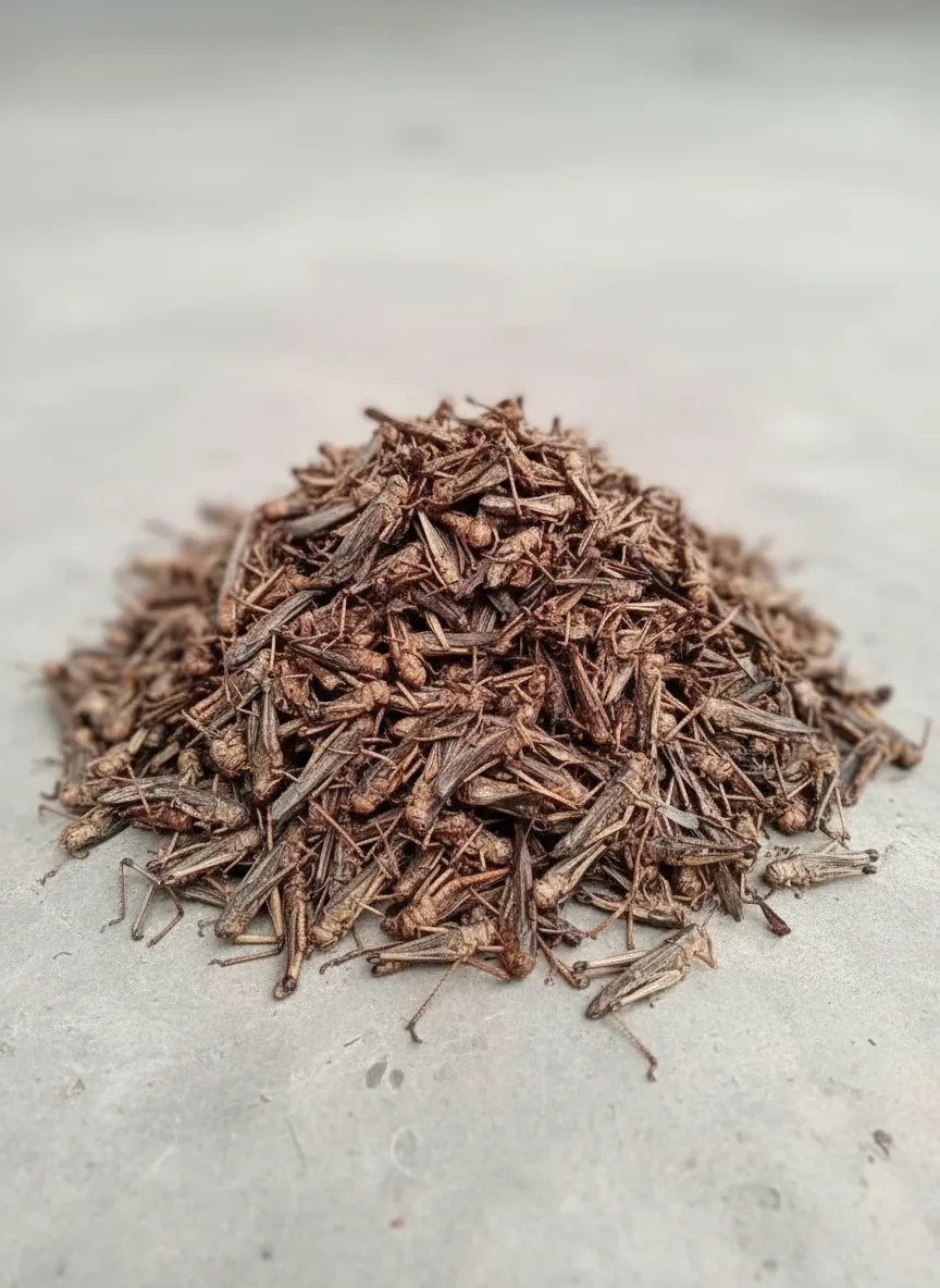 Bulk Wholesale Supplier of Defatted Dried Grasshopper Powder image thumbnail