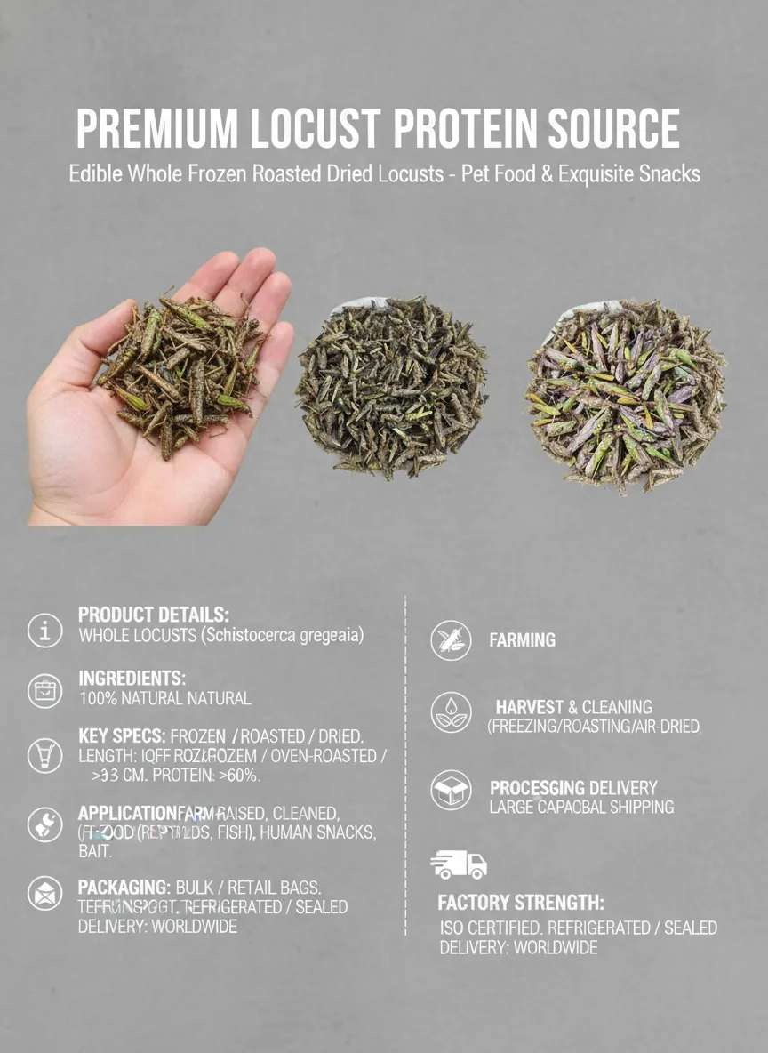Dried Locusts with Over 60% Crude Protein manufacturer