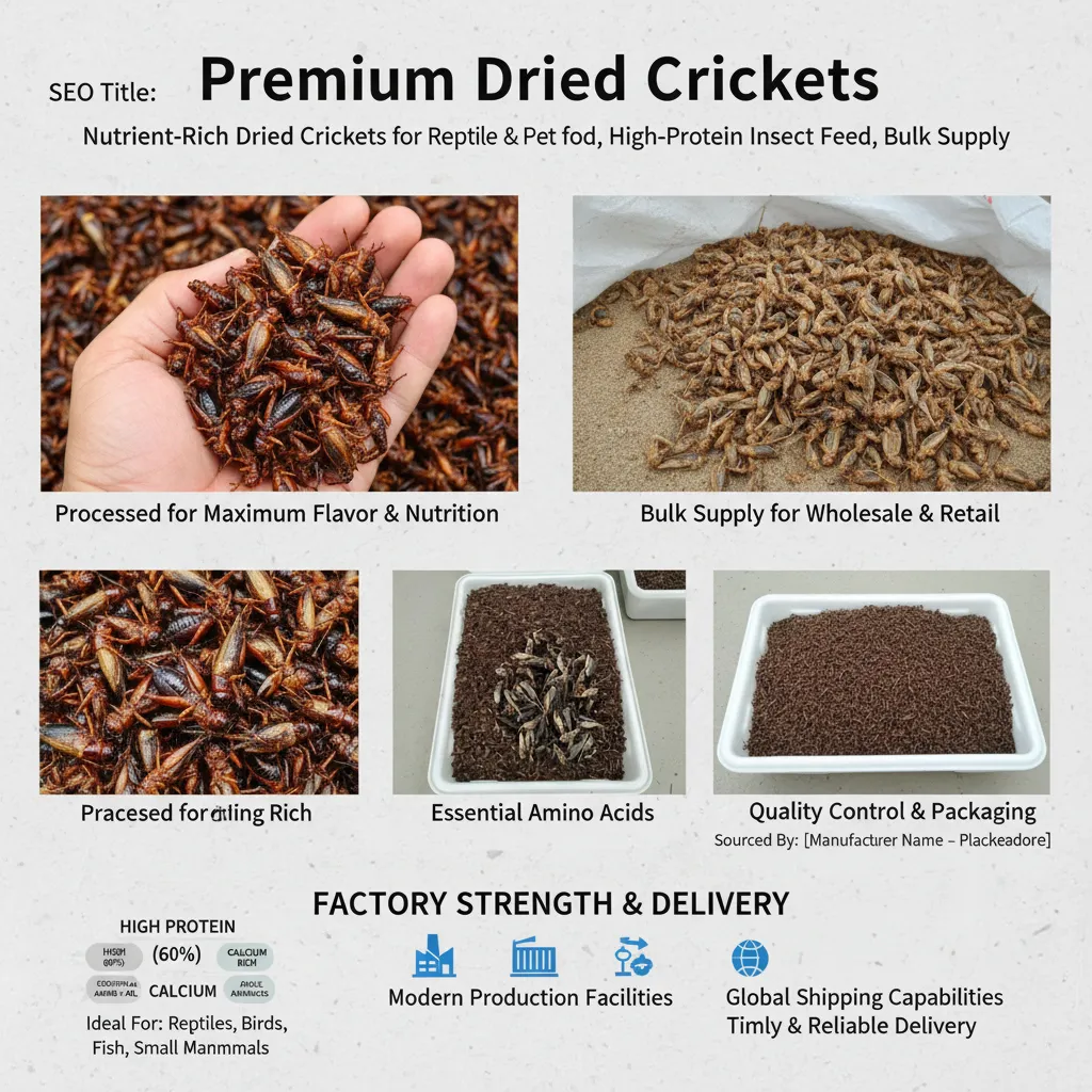 Bulk Wholesale Supplier of Organic Dried Crickets distributor