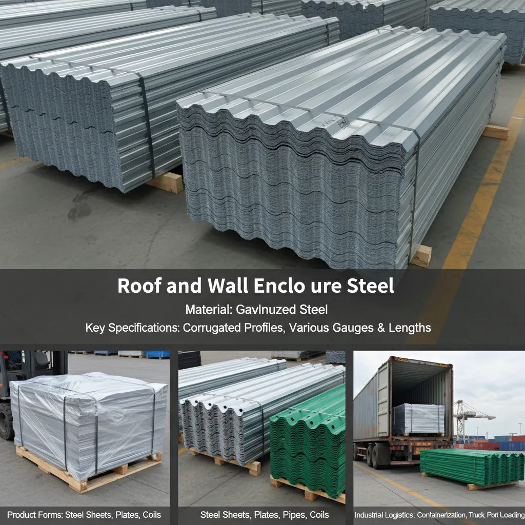 Roof and wall enclosure steel manufacturer