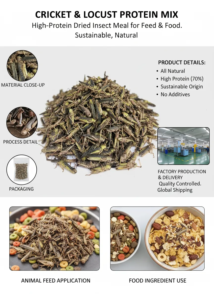 Dried Locust for Pet Food Exporter