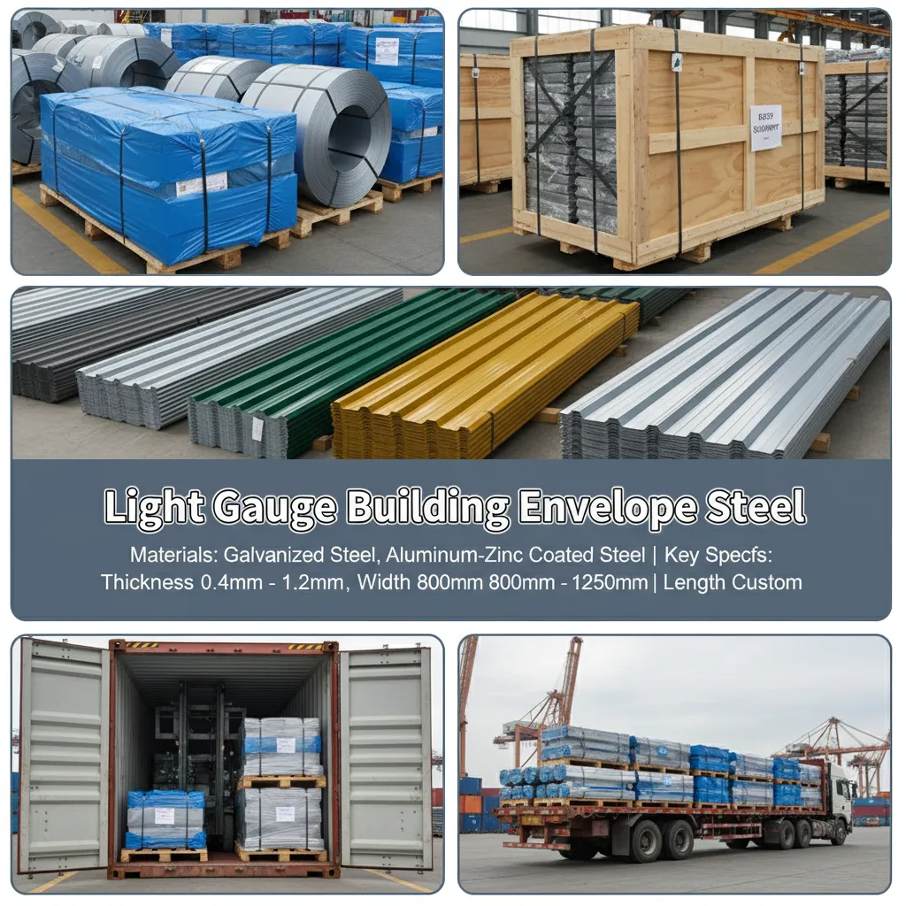 Light gauge building envelope steel manufacturer