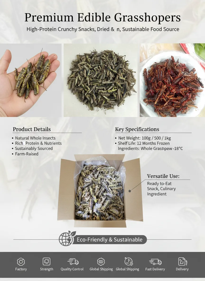 Dried Grasshoppers for Commercial Reptile Breeding supplier