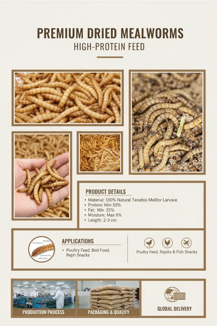 HACCP certified bulk mealworms wholesale distributor supplier