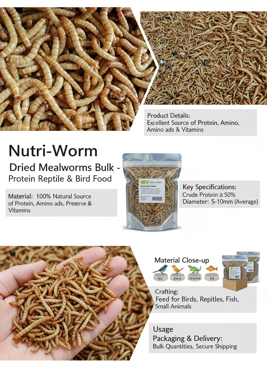 custom packaging bulk dried mealworms manufacturer