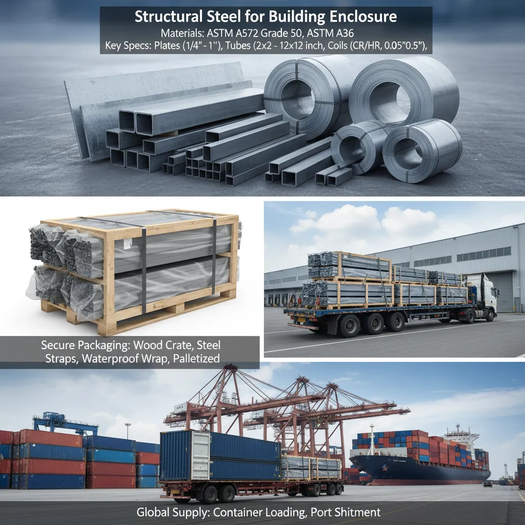 Structural steel for building enclosure manufacturer