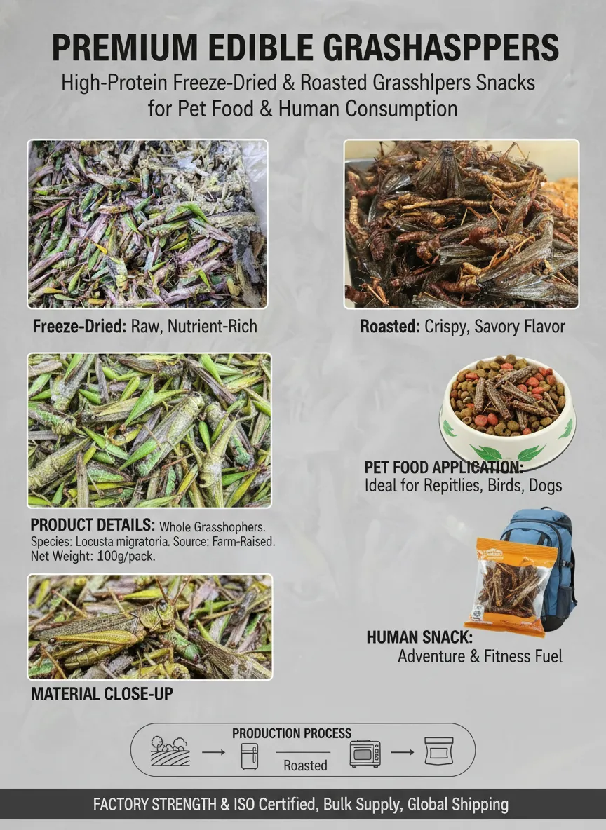Zero-Additive Dried Locusts for Organic Feed wholesale