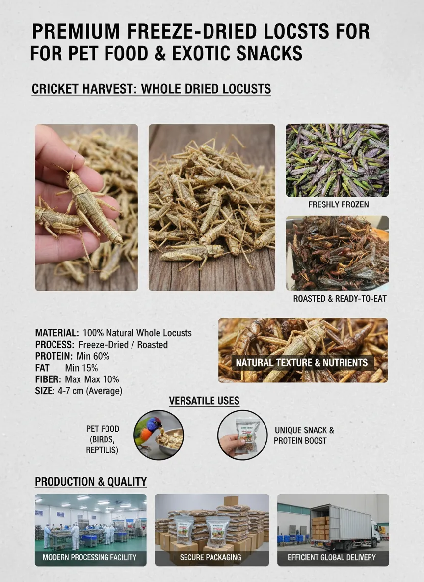 Dried Locusts with Over 60% Crude Protein wholesale