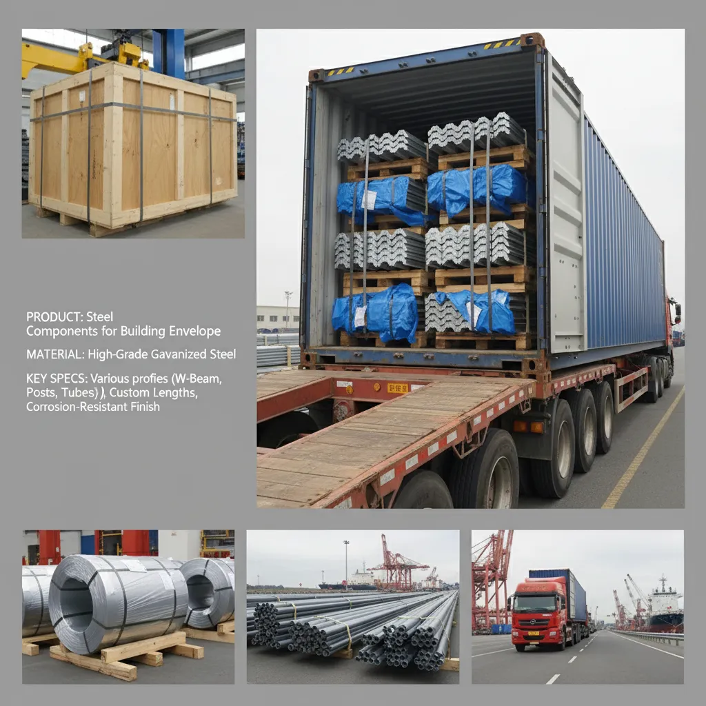Steel components for building envelope manufacturer