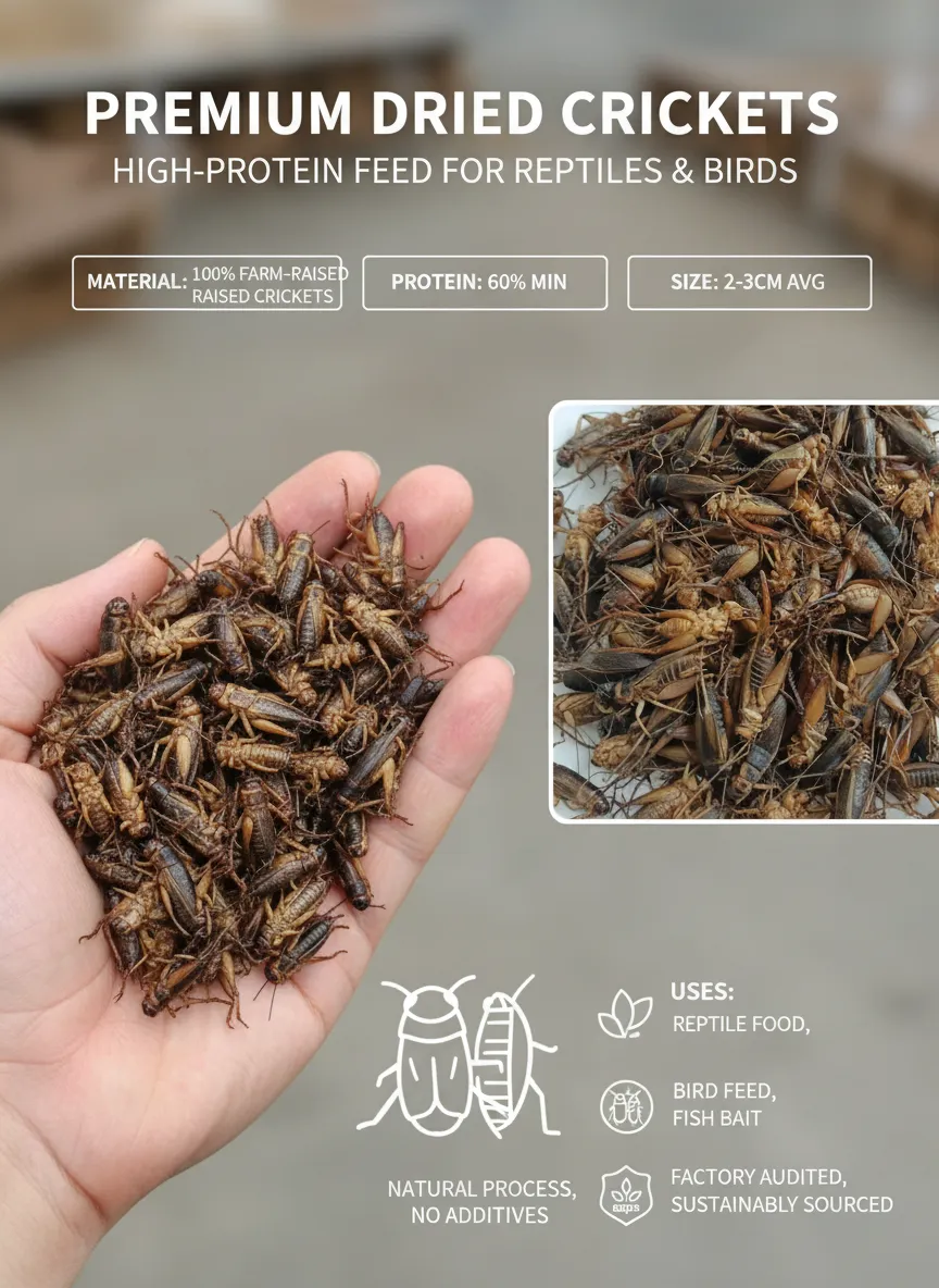 Chinese Wholesale Manufacturer of Bulk Dried Crickets factory