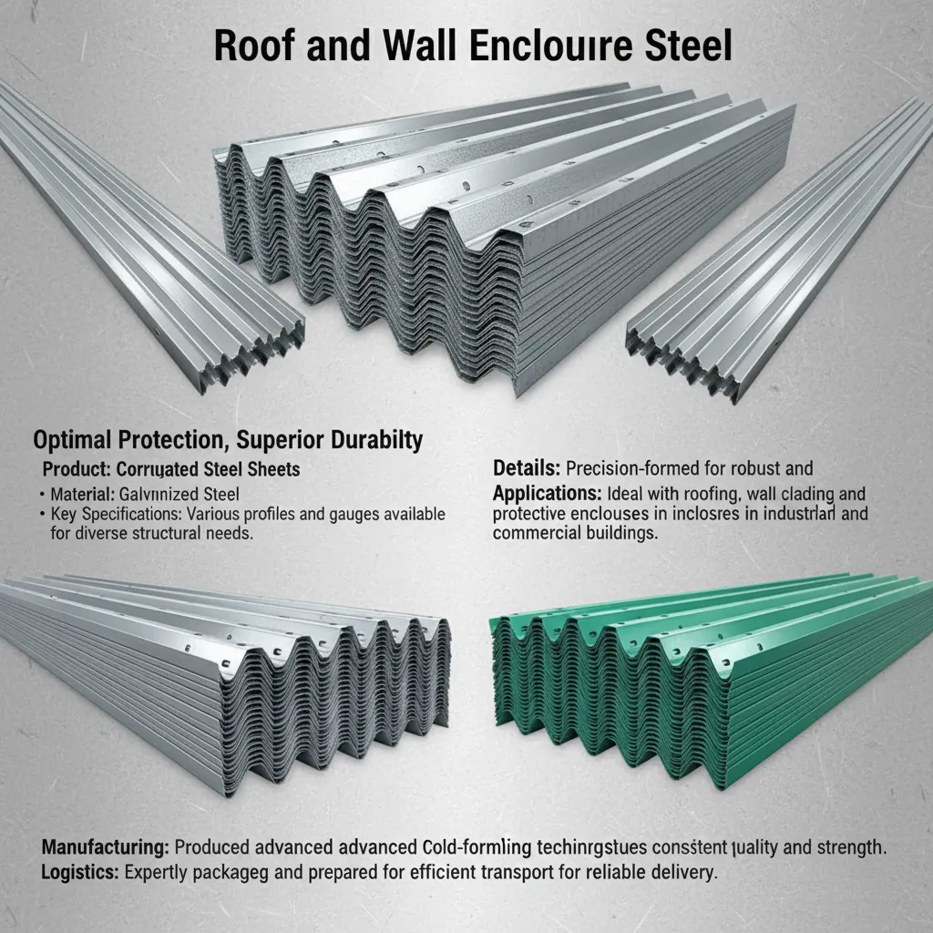 Roof and wall enclosure steel supplier