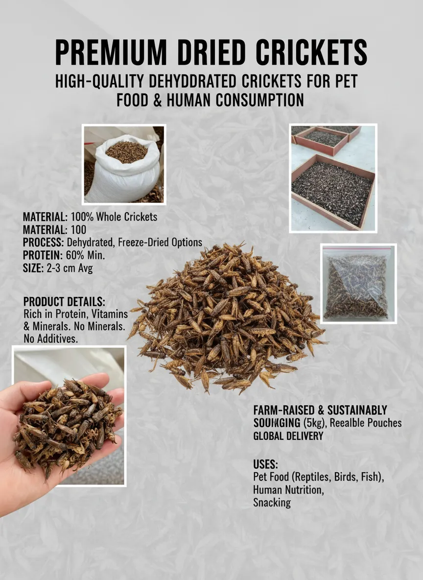 Bulk Dried Crickets for Shrimp Feed wholesale
