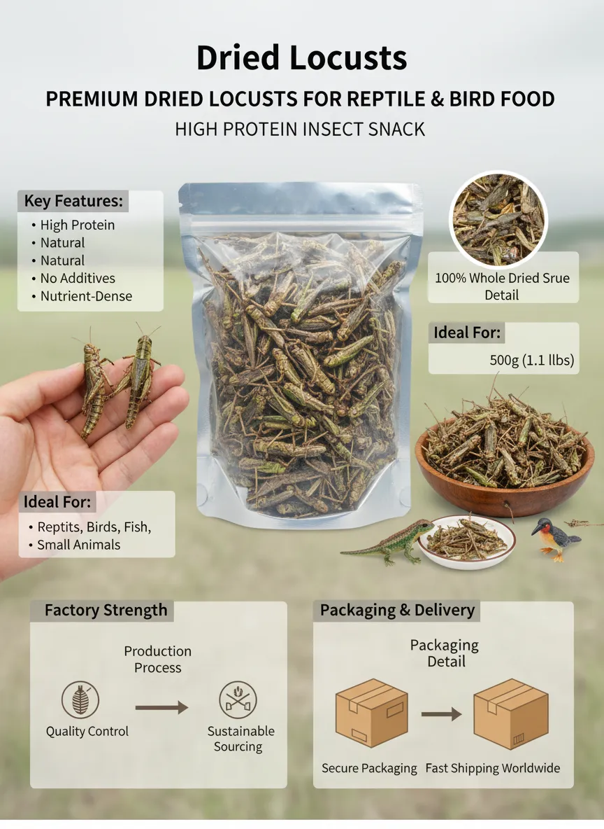 China Dried Grasshopper Bulk Export Manufacturer