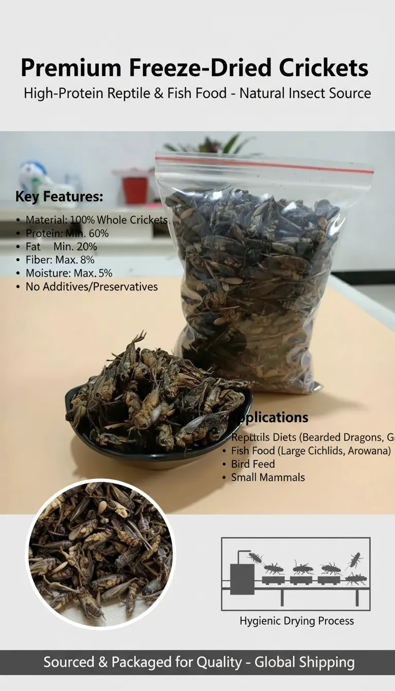 Bulk Wholesale High-Protein Dried Crickets manufacturer