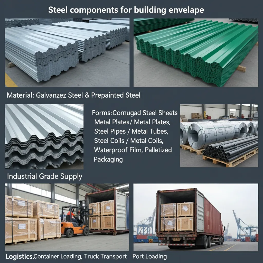 Steel components for building envelope manufacturer