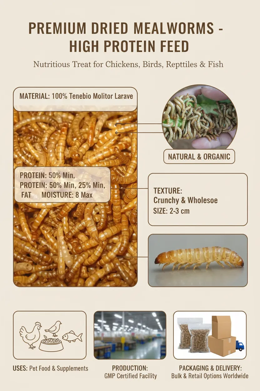 HACCP certified bulk mealworms wholesale distributor manufacturer
