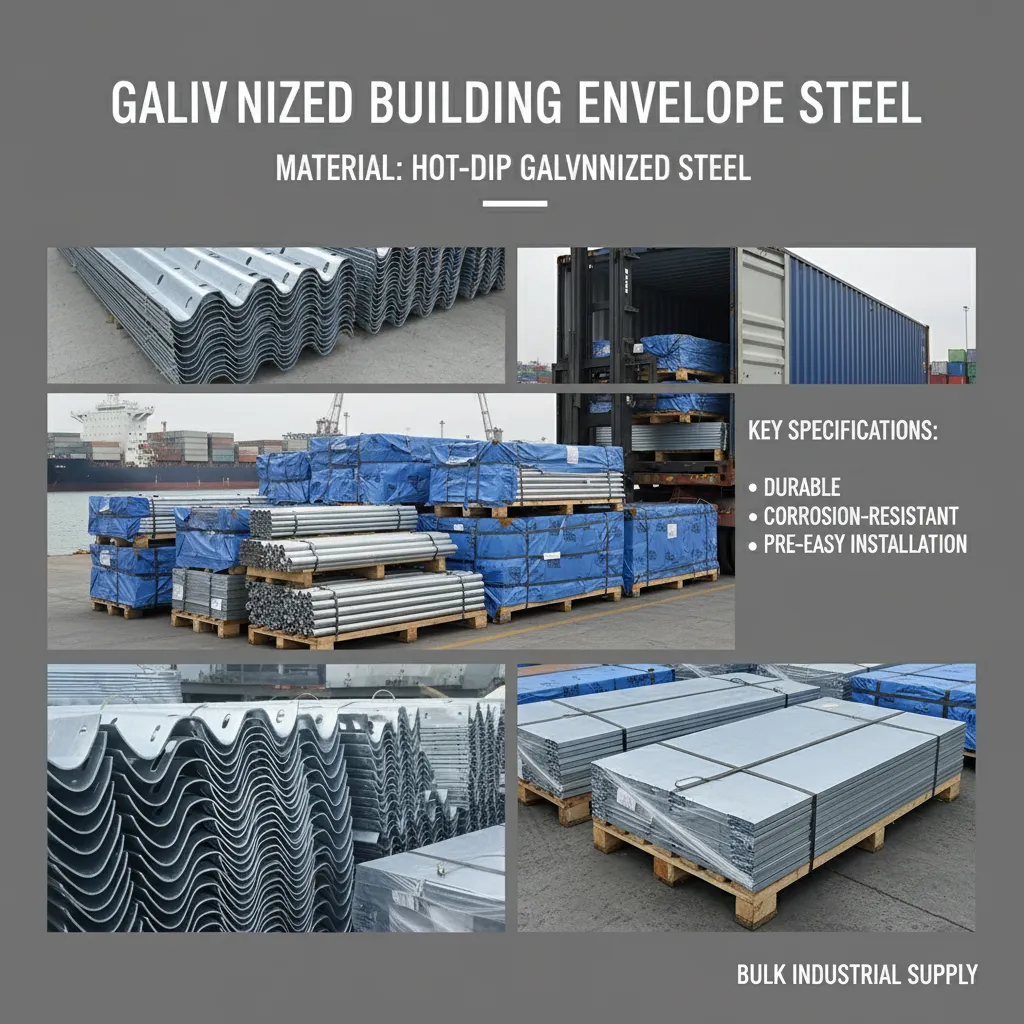 Galvanized building envelope steel manufacturer