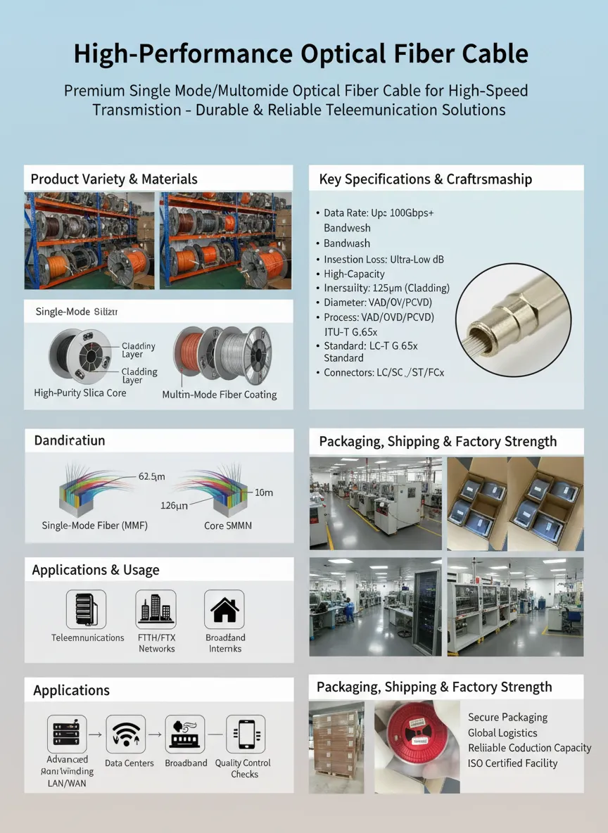 Low-Loss Fiber Optic Cable wholesale