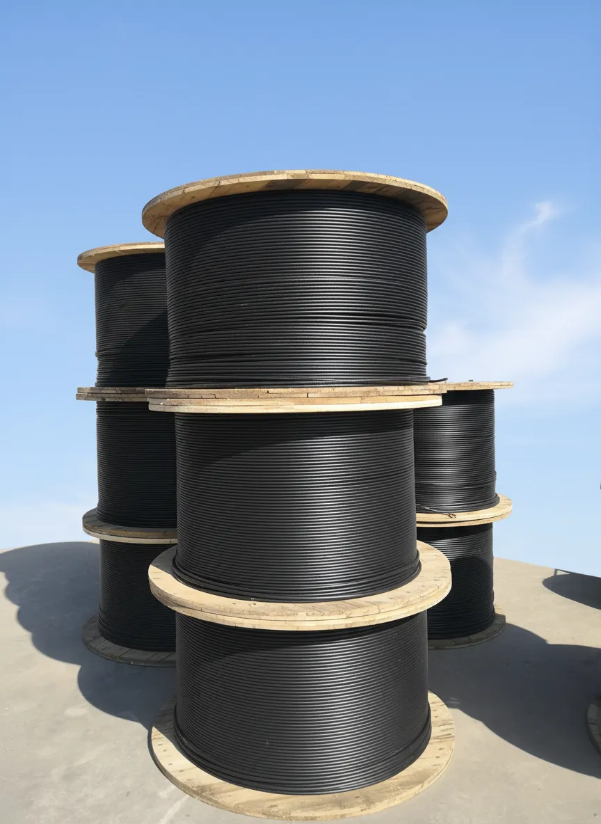 OM2 multimode fiber optic cable bulk roll image thumbnail